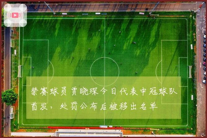 禁赛球员贾晓琛今日代表中冠球队首发,处罚公布后被移出名单